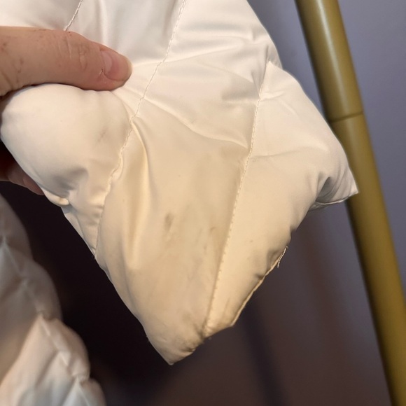 Ellen Tracy White Puffer Jacket Hip Length XS - Picture 4 of 7